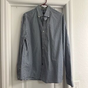 Tommy Hilfiger navy and White button up
